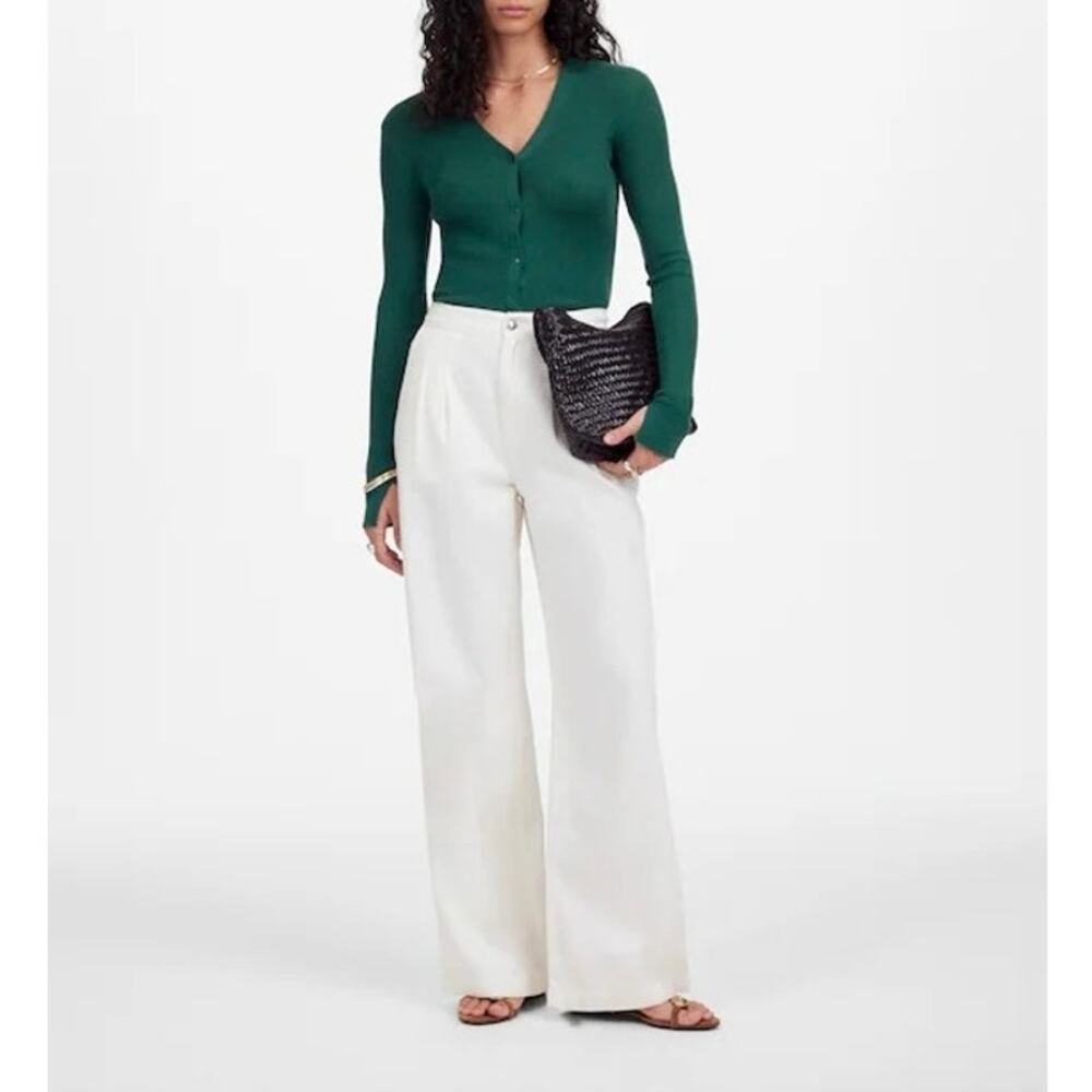 NWT Madewell The Harlow Wide-Leg Jean: Airy Denim Edition Vintage Canvas Size 28